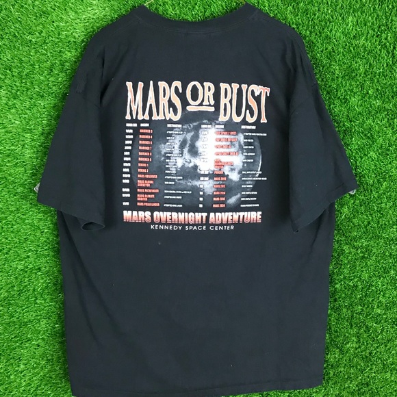Kennedy Space Center Mars Or Bust Tee Shirt Astro - Picture 5 of 6